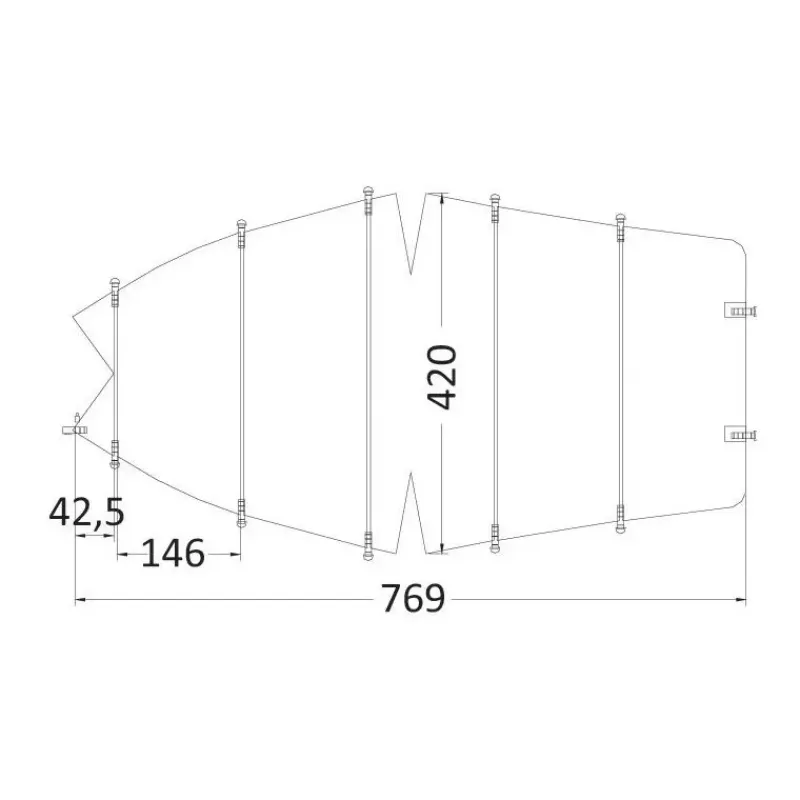 Hot Taud pour bateau à console Moteur Hors-Bord Thermique & Équipements·Housse & Taud De Bateau