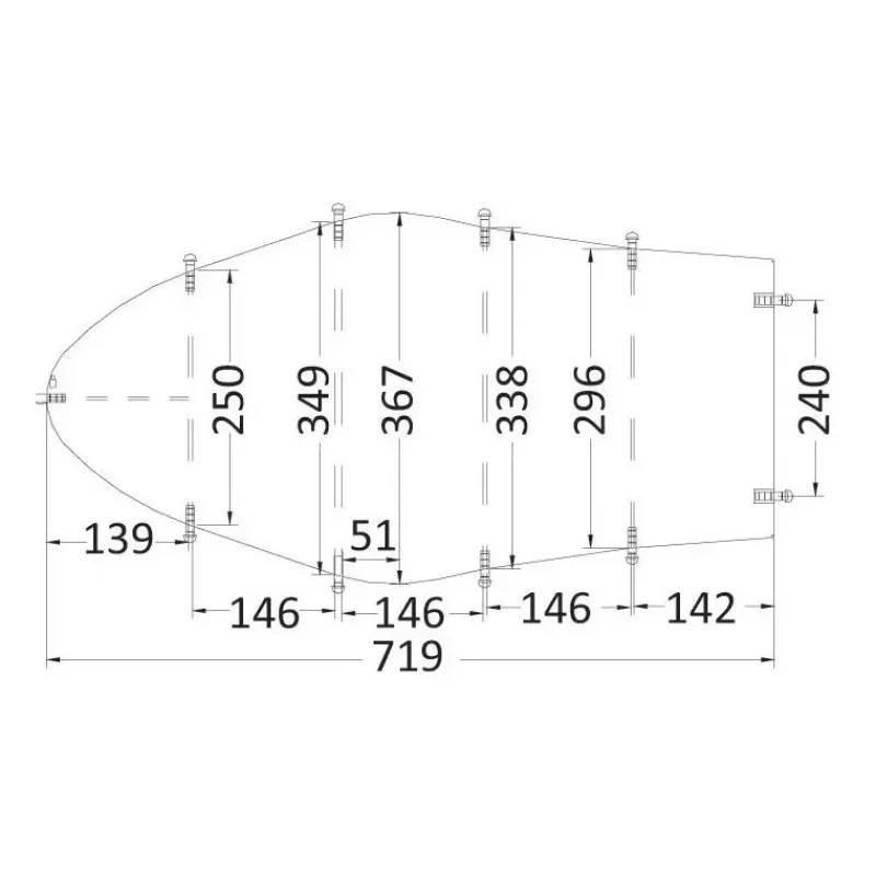 Hot Taud pour bateau à console Moteur Hors-Bord Thermique & Équipements·Housse & Taud De Bateau