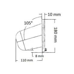 Trappe avec coffre 47 x 18 cm Accastillage De Pont·Trappe & Coffre