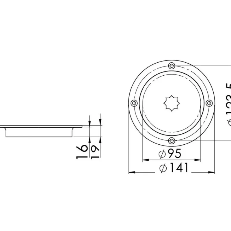 Trappe ronde inox*Osculati Outlet