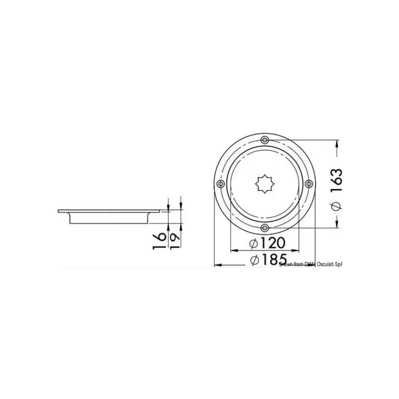 Trappe ronde inox*Osculati Outlet