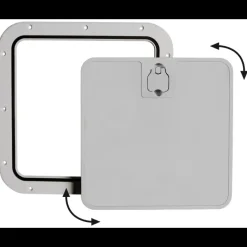 New Trappe Splash Proof grise 375 x 375 mm Accastillage De Pont·Trappe & Coffre