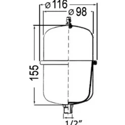Vase d'expansion inox 1L*Osculati Sale