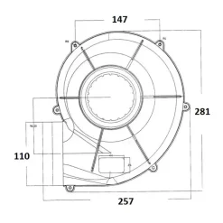 Ventilateur sur étrier Equipement Moteur In-Bord·Ventilation
