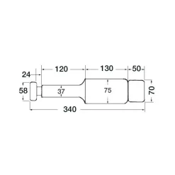 Vérin universel pour stabilisateur*Osculati Best