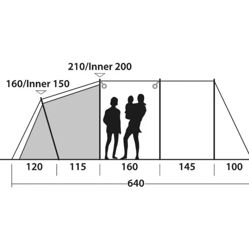 Best Norwood 6 Toile De Tente À Armature·Tente 6 Personnes