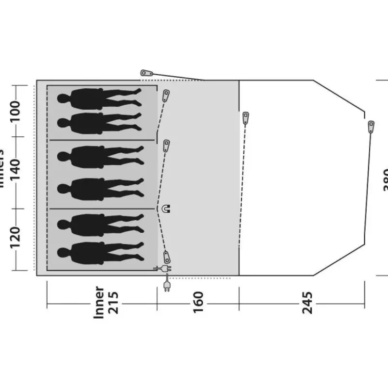 Best Norwood 6 Toile De Tente À Armature·Tente 6 Personnes