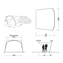 Online Touring Canopy Auvent & Sas·Solette Pour Fourgon