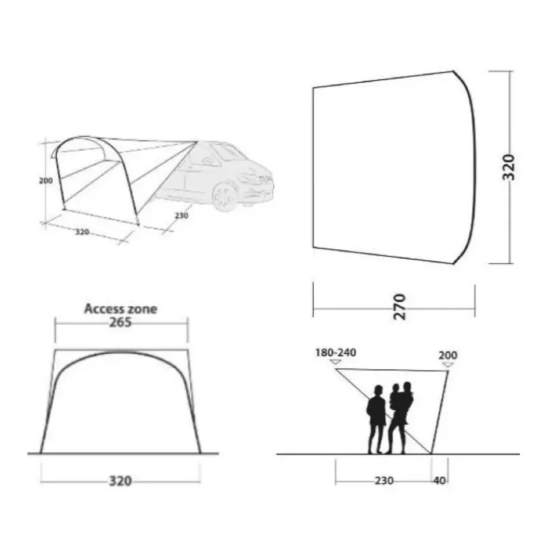 Online Touring Canopy Auvent & Sas·Solette Pour Fourgon