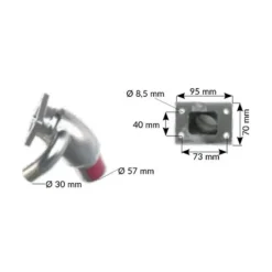 Online PALBY Coude d’échappement VOLVO Penta MD22 Equipement Moteur In-Bord·Circuit Échappement