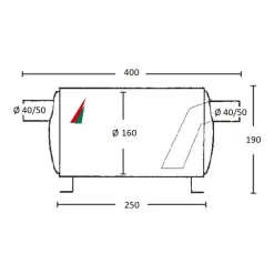 Outlet PALBY Thor pot d’échappement 28 à 50CV Equipement Moteur In-Bord·Circuit Échappement