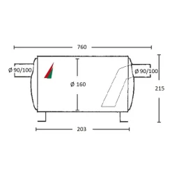 PALBY Thor pot d’échappement max 200 CV*PALBY Marine Hot