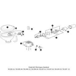 Discount Pièces détachées | WC Électriques Wc & Sanitaires·Accessoire & Entretien Wc|Wc À Bord·Pièce Détachée Wc