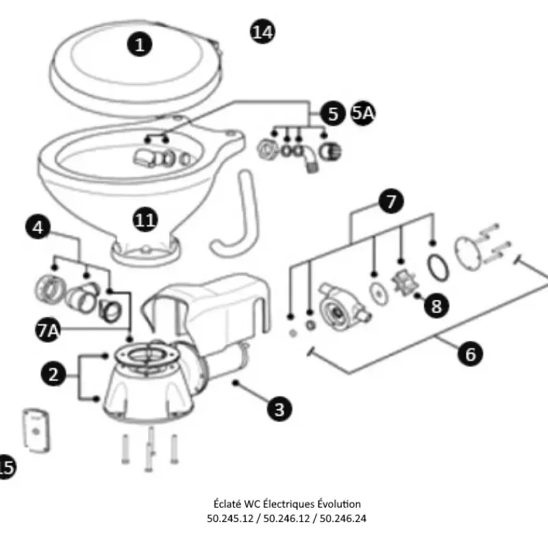 Discount Pièces détachées | WC Électriques Wc & Sanitaires·Accessoire & Entretien Wc|Wc À Bord·Pièce Détachée Wc