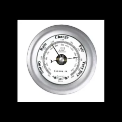 Baromètre chromée mat 4" Instrument Météo·Baromètre, Thermomètre & Hygromètre
