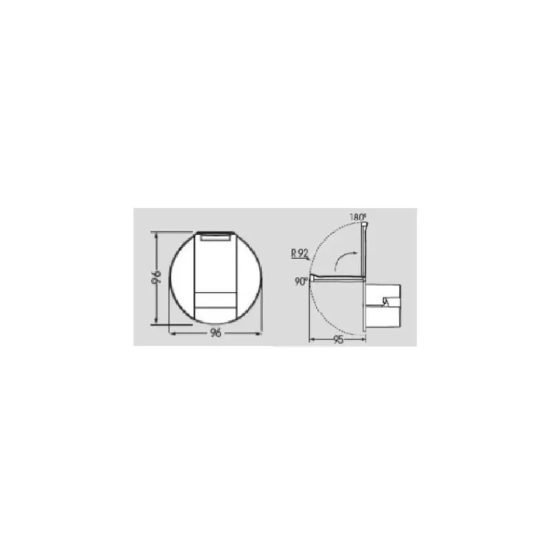 Boitier seul EZ Water Rond Douchette*Plastimo
