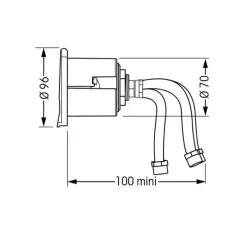 Sale Boîtier mitigeur EZ Water Rond Robinetterie·Boitier Douchette|Robinetterie·Boîtiers Douchette