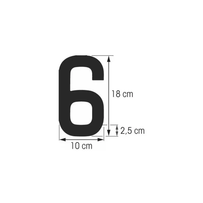 Discount Chiffre noir 180 mm coque dure Pavillon, Librairie & Cartographie·Lettre & Immatriculation