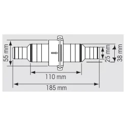 Clapet anti-retour ø 25 - 38 mm*Plastimo New