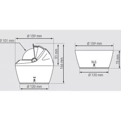 Fût pour Offshore & Olympic 115*Plastimo Hot