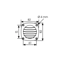 Clearance Grille ronde PBT 18 cm² | 82 x 82 mm Grille & Aération·Grille D'Aération|Equipement Moteur In-Bord·Ventilation