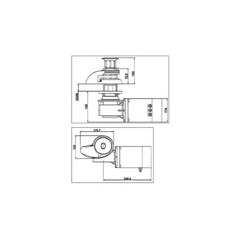 Guindeau Inox 12 V | 1500 W - 10 mm*Plastimo Sale