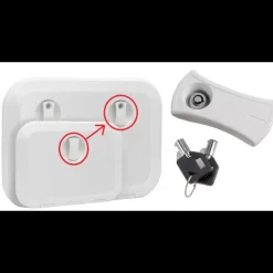 Kit serrure Trappe blanche*Plastimo Discount