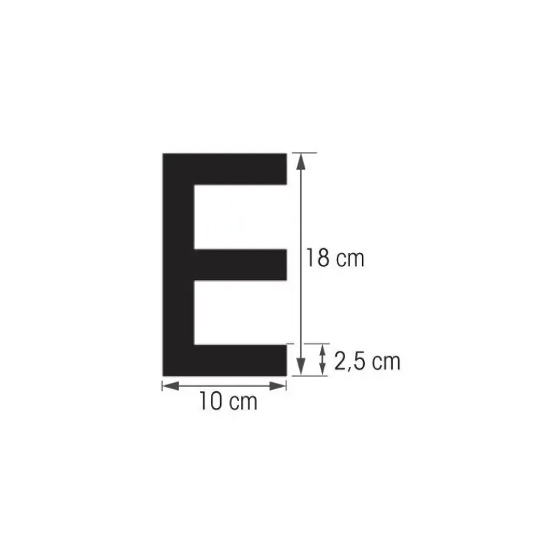 Lettre blanche 180 mm pneumatique*Plastimo Best