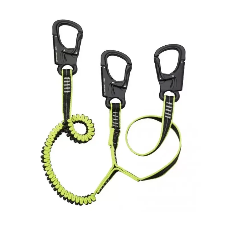 New Longe double mousqueton double levier Matériel De Sécurité Embarqué·Longe, Harnais & Ligne De Vie