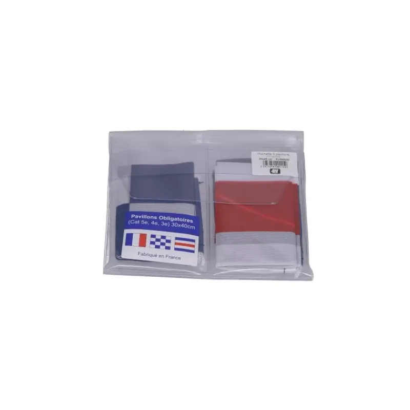 Outlet PLASTIMO Pochette 3 pavillons 30 x 40 cm Pavillon, Librairie & Cartographie·Pavillons De Signalisation
