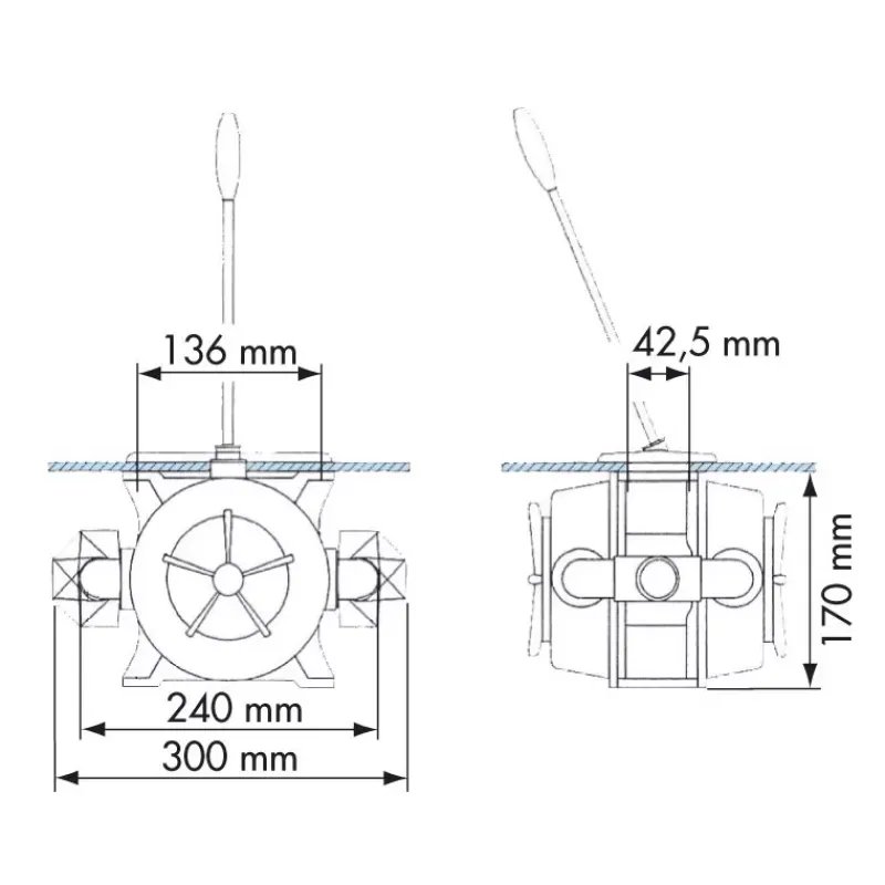 Pompe de cale double effet*Plastimo Hot
