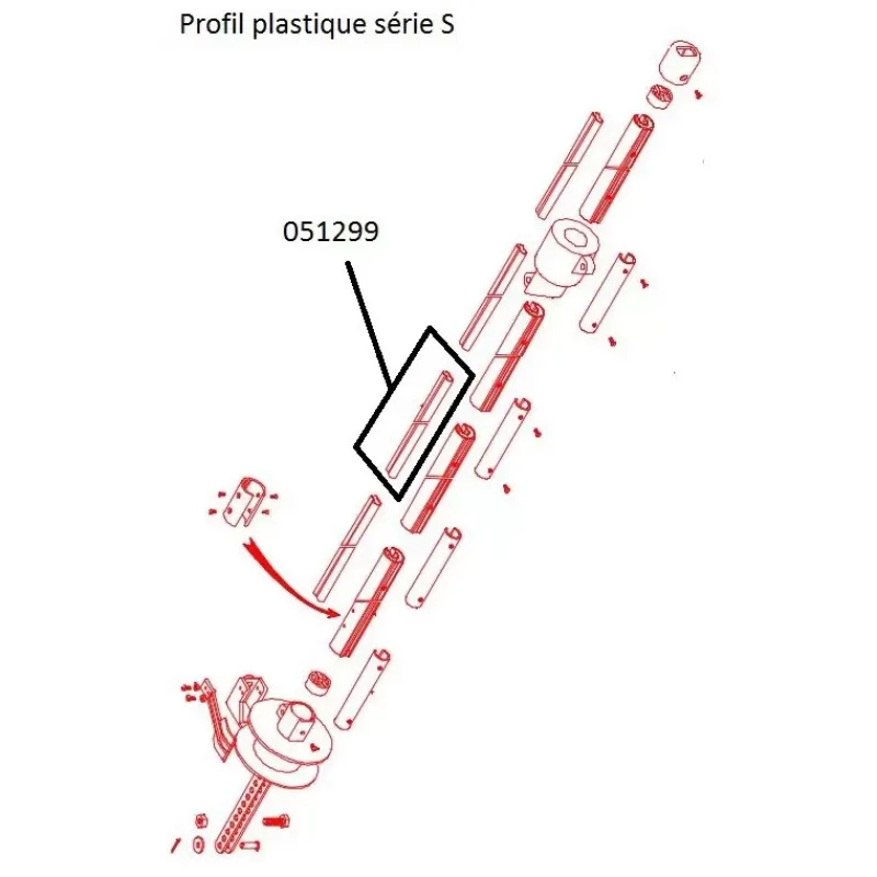 Profil plastique enrouleur*Plastimo Outlet