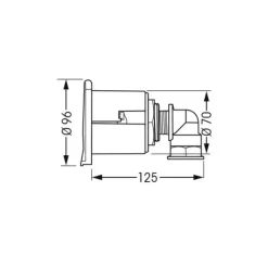 Sortie d'eau EZ Water Carré*Plastimo New