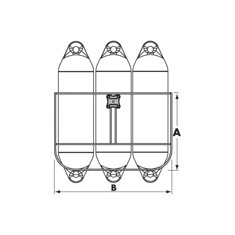 Support 3 pare-battages classique*Plastimo Best