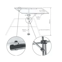 Support orientable de panneau solaire*Plastimo Discount