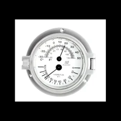 Clearance Thermo-Hygro 4" Chromé mat Instrument Météo·Baromètre, Thermomètre & Hygromètre