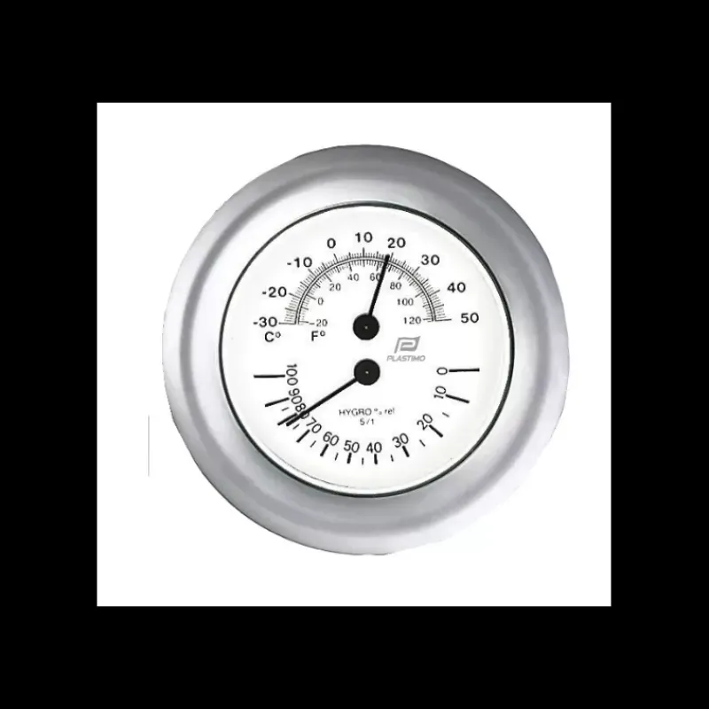 Thermo-Hygro chromé mat 4"*Plastimo Online