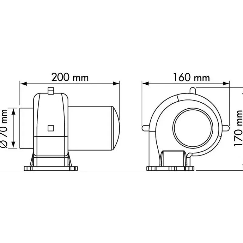 Hot Ventilateur classique 12V Equipement Moteur In-Bord·Ventilation
