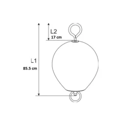 Bouée de mouillage à tige | ø 540 mm*Polyform AS Hot