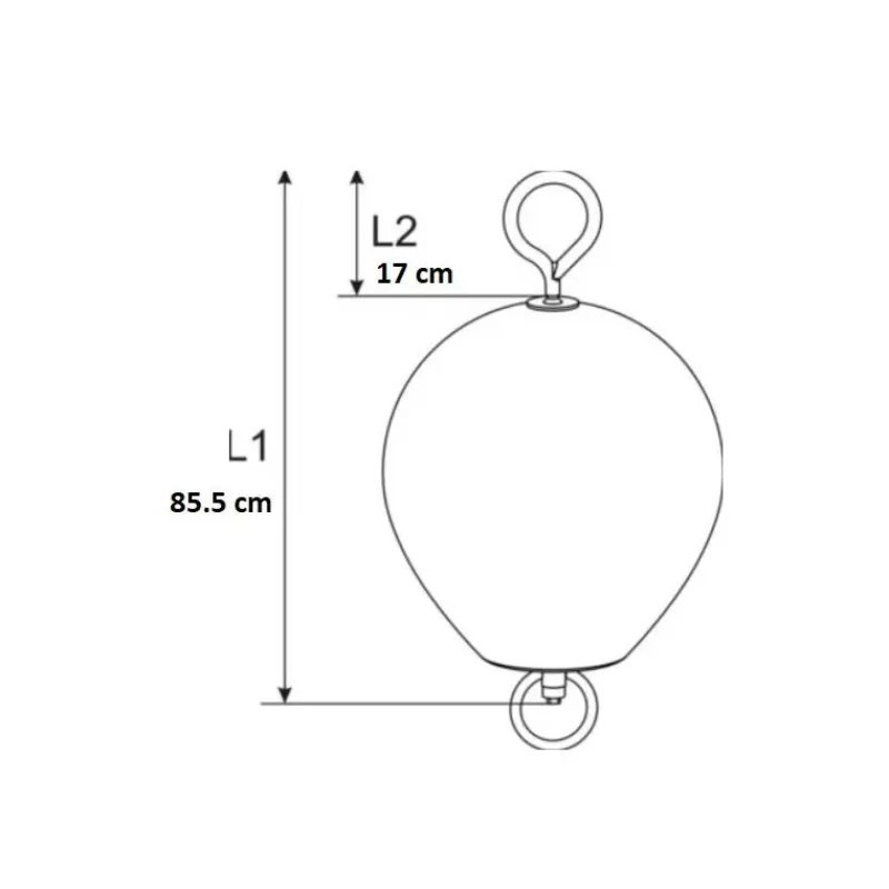 Bouée de mouillage à tige | ø 540 mm*Polyform AS Hot