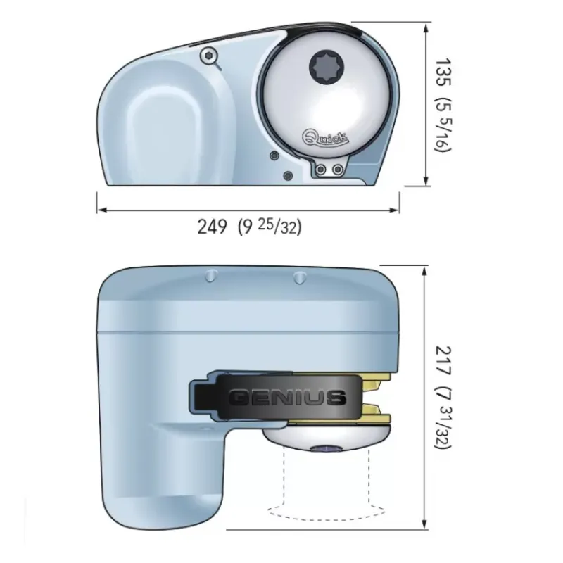 New Guindeau Genius GP2 24 V | 800 W - 8 mm - Sans Poupée Guindeau·Guindeau Électrique