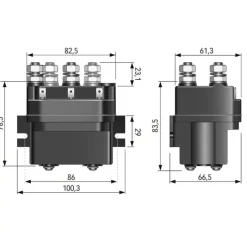 Outlet Relais T6415-24 V 3500 W | 4 pôles Guindeau·Commande & Relais