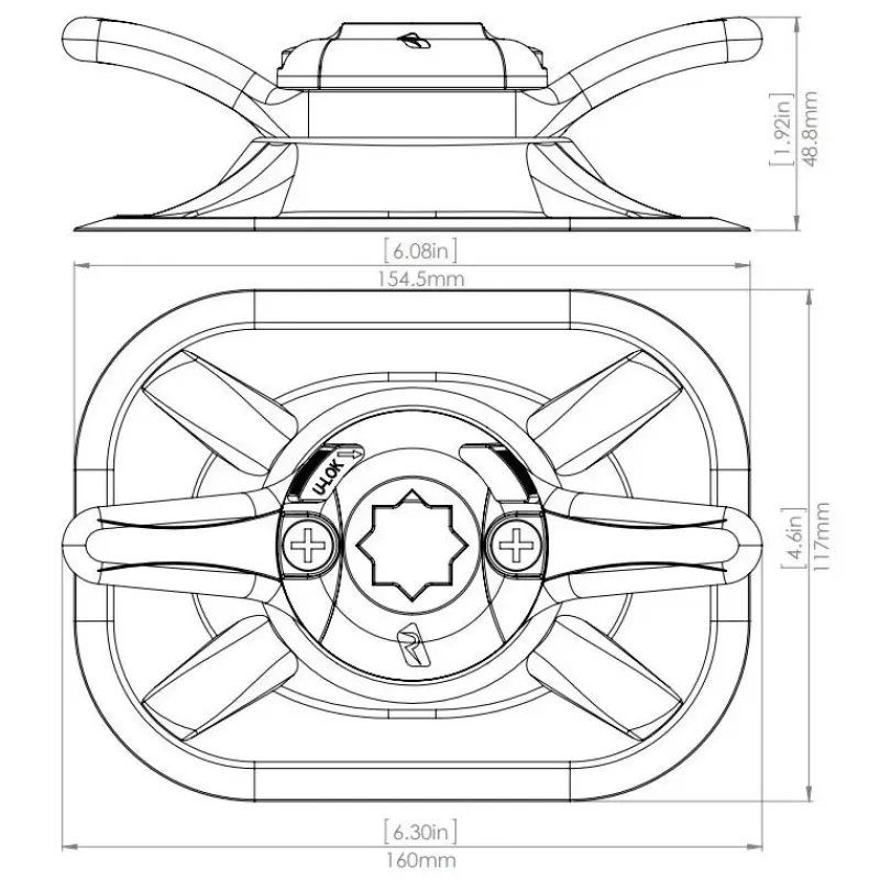 Cleatport Ribmount*RAILBLAZA Clearance