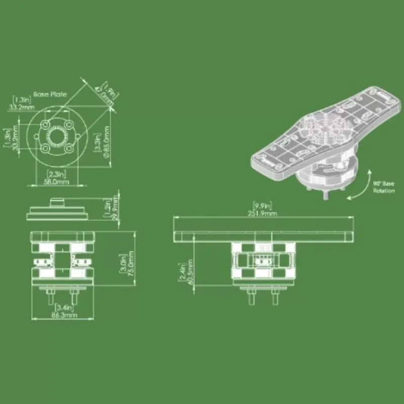 HEXX Plateforme rotative*RAILBLAZA Clearance