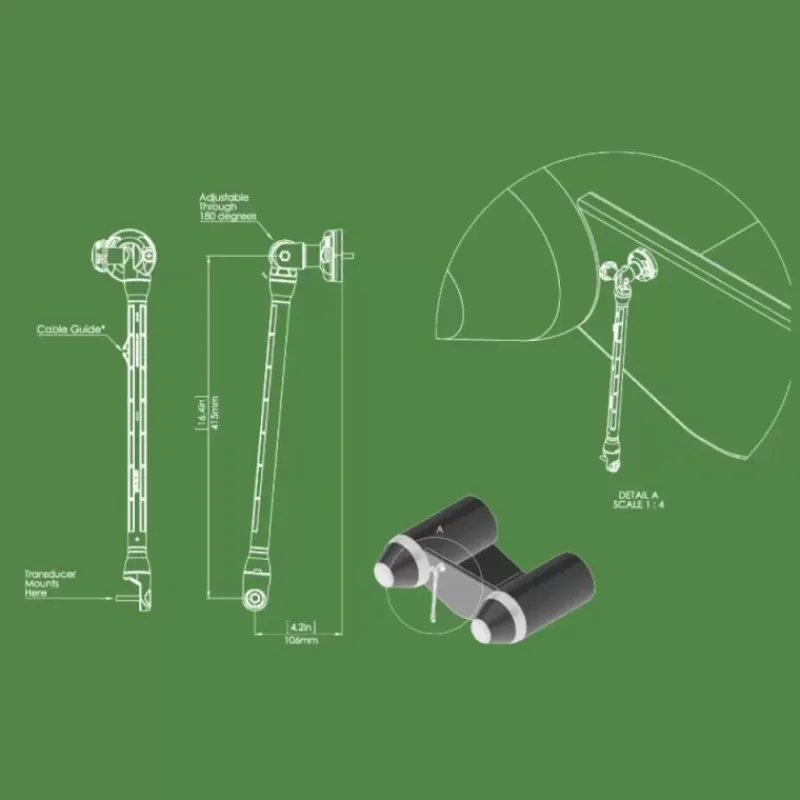 Transducer Mount Arm*RAILBLAZA Hot