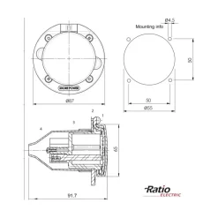 Discount RATIO MP16-10-K Distribution & Protection·Prise De Quai