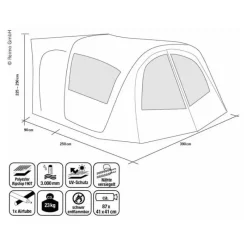 REIMO Chambre Tour Van Air*Reimo Tent Technology New