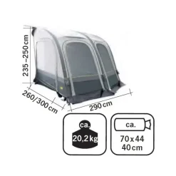 Hot REIMO Marina Air 290 Auvent & Sas·Auvent Pour Caravane