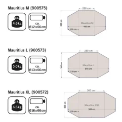 New REIMO Mauritius XL Auvent & Sas·Solette Pour Fourgon