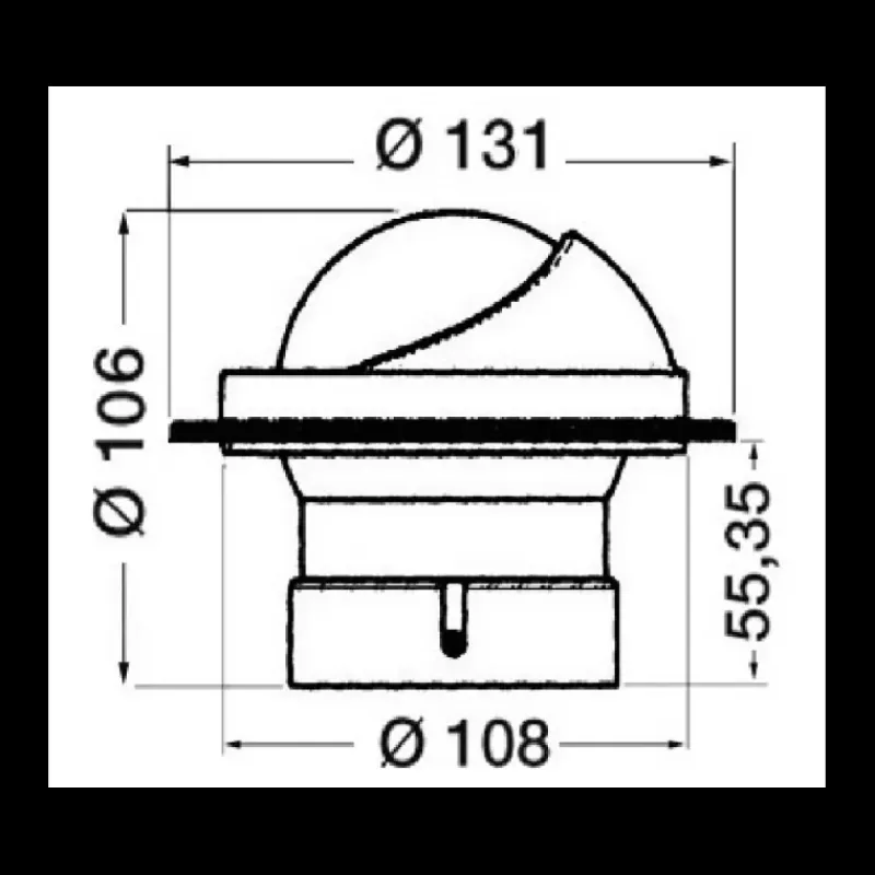 New Compas Artica 2''3/4 encastré Compas, Jumelles, Sextant·Compas De Route